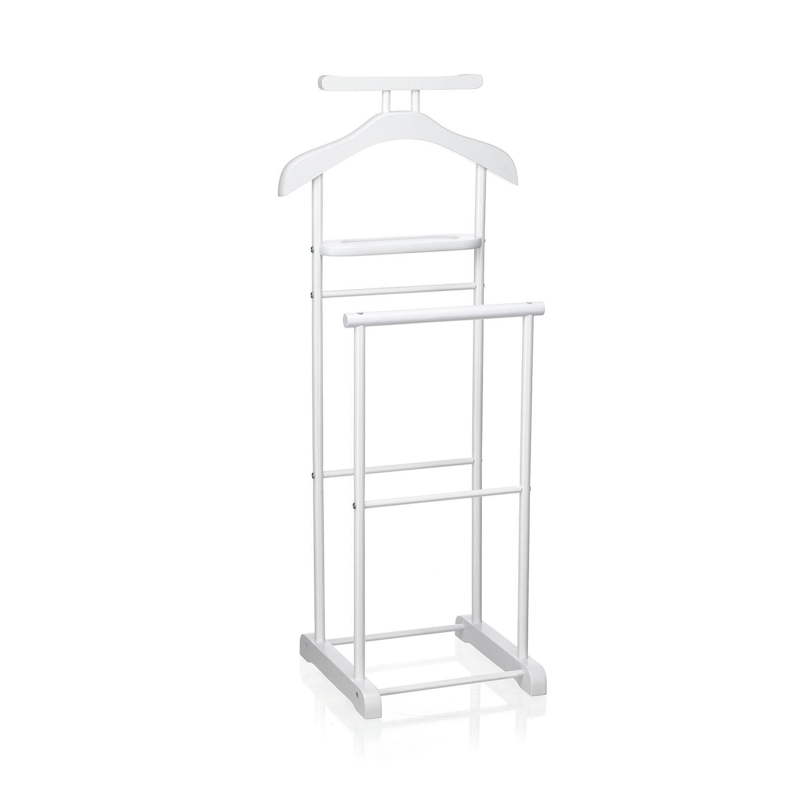 CARO-Möbel Herrendiener Weiß 44x105x35 cm