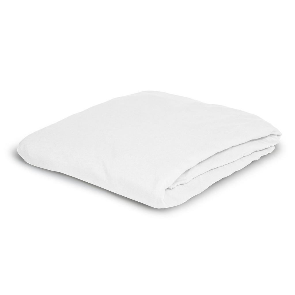 Thumbnail - Bierbaum Spannbetttuch, Weiß, Textil, Mode, Rechteckig, 100x200 cm, Oeko-Tex® Standard 100, Schlaftextilien, Bettwäsche,...