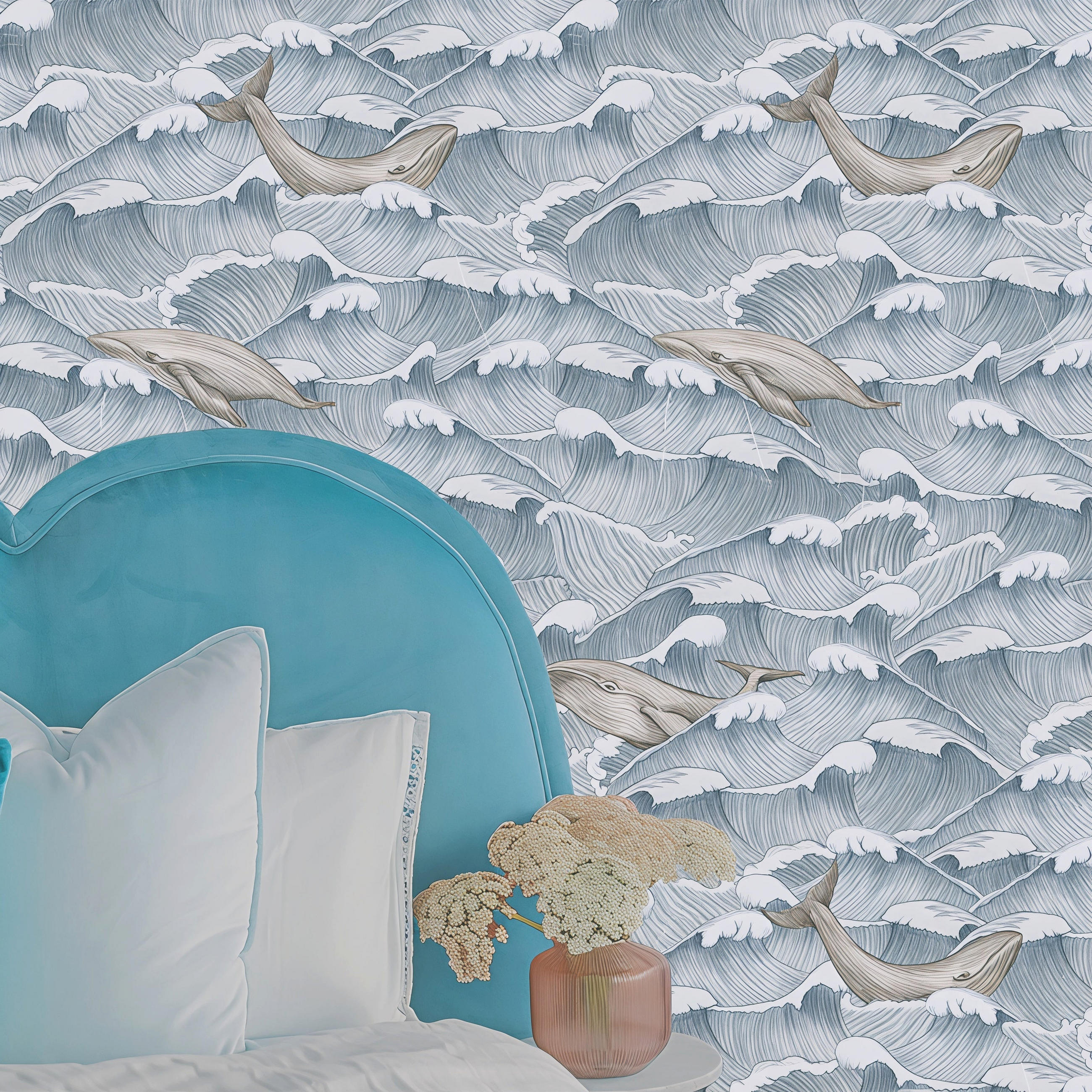 Wallpapers4Beginners Tapete Blau 200x280 cm