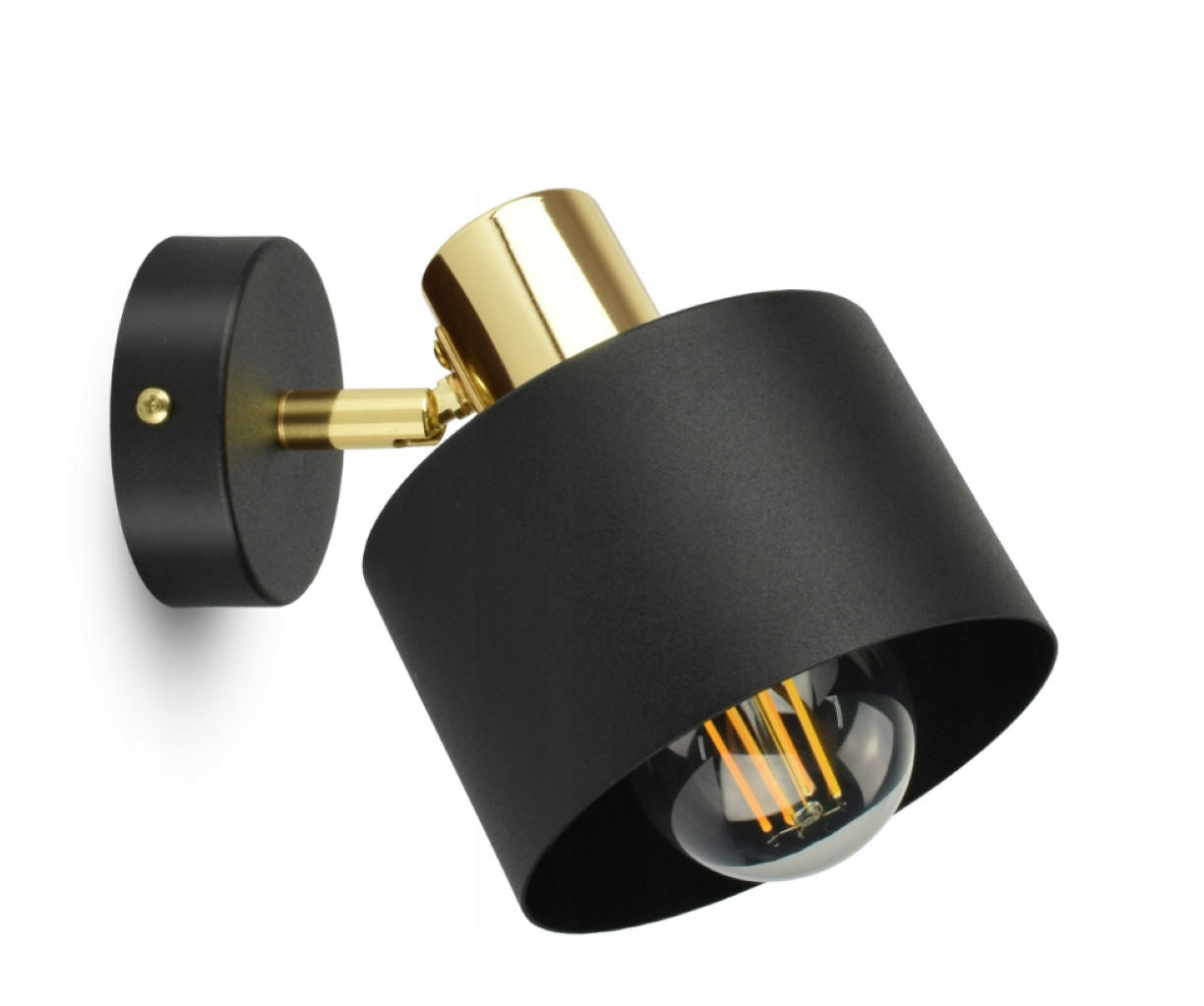 WANDLEUCHTE - Goldfarben/Schwarz, Metall (15/15/15cm) - kiki design