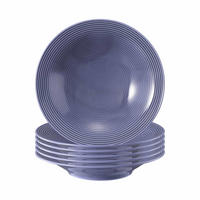 SUPPENTELLER Beat Color Glaze Fliederblau ø 22,5 cm 6er Set - Violett, Keramik (22.5cm) - Seltmann Weiden