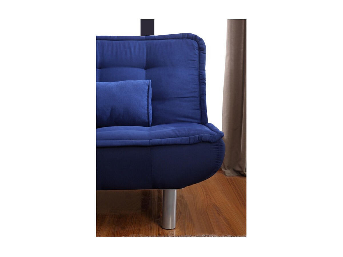 SCHLAFSOFA - 3 Personen - Stoff, Stoff - Königsblau - - Blau, Textil (190/89/96cm) - Vente-Unique