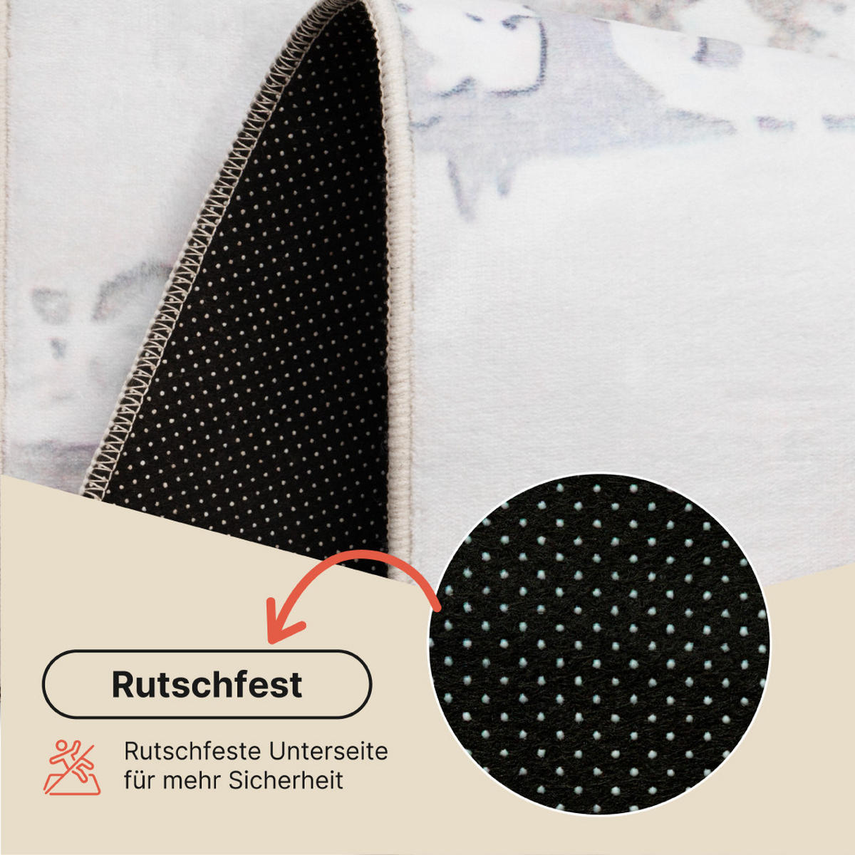 TEPPICH ASH Beige 140/200 cm - Beige, Textil (140/200cm) - Tapiso