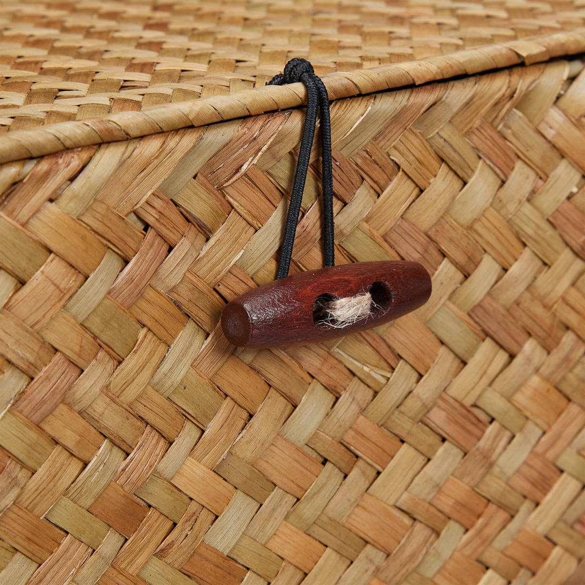 AUFBEWAHRUNGSBOX - Hellbraun, Textil/Metall (33/11/12.5cm) - Relaxdays