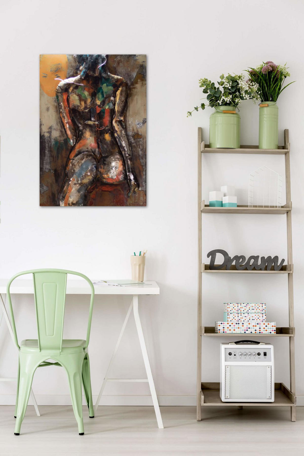 METALLBILD Bunt 100/70 cm - Multicolor, Metall (6.5/70cm) - KUNSTLOFT