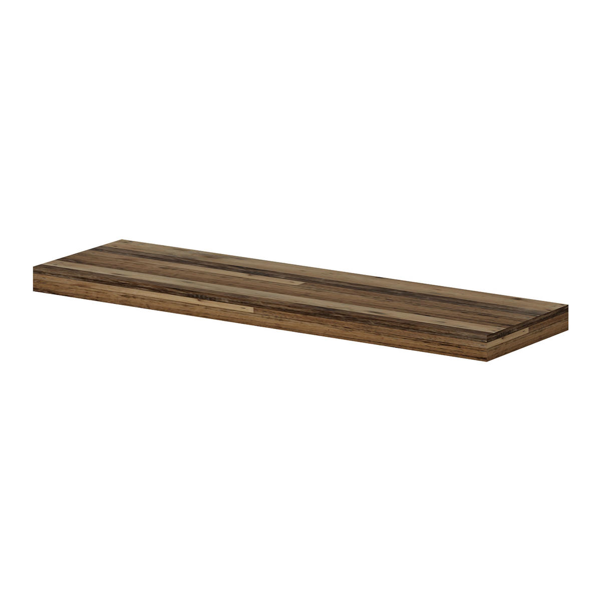 WANDREGAL Bredebro - Dunkelbraun, Holzwerkstoff (80/3.6/23cm) - [en.casa]