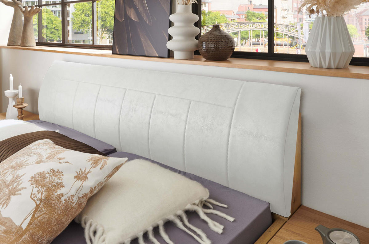 JUGENDZIMMER Norderney in Weiß mit Viking Oak 7 teilig Kinderzimmer Komplett Set mit begehbarem Kleiderschrank - Weiß, Holzwerkstoff (80/200/120cm)