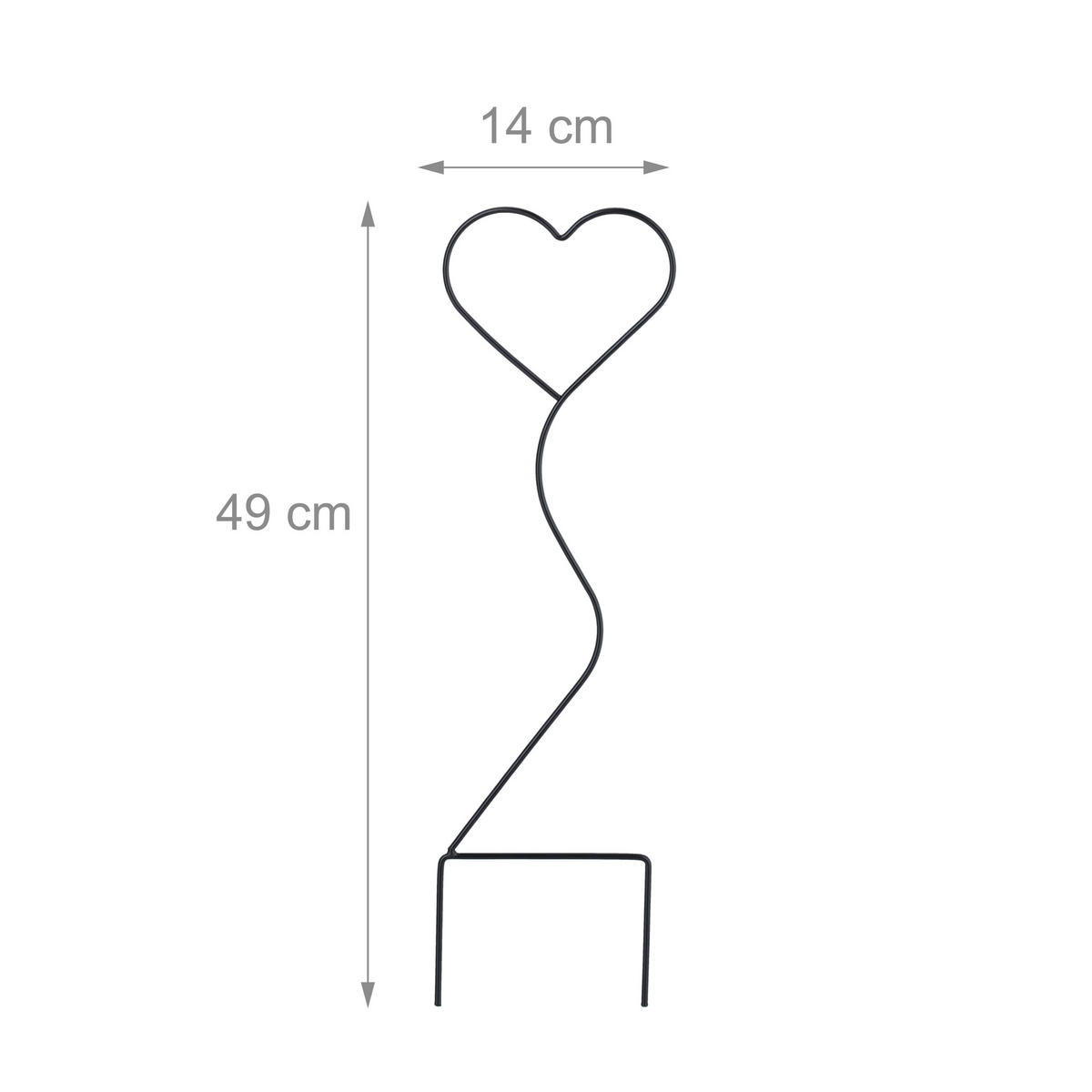 4XRANKHILFE - Schwarz, Kunststoff/Metall (14/49/0.5cm) - Relaxdays