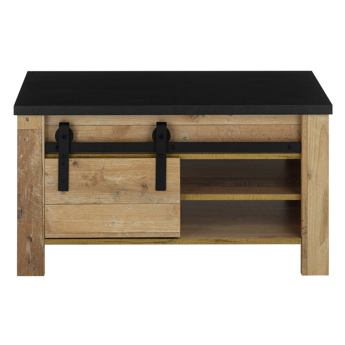 WOHNZIMMER-SET 6-TLG. Shelton-61 - Braun, Holzwerkstoff (570/201/43cm) - Lomado