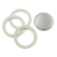 DICHTUNG UND FILTER für Espressokocher 1 Tasse, Ø 51 mm - Silberfarben, Metall - Bialetti