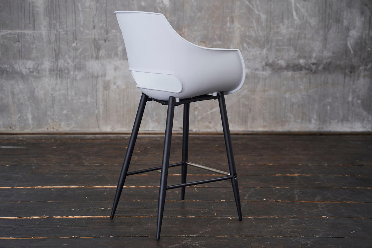 BARHOCKER ZAJA Weiß Kunststoff - Weiß, Kunststoff (57/114/59cm) - KAWOLA
