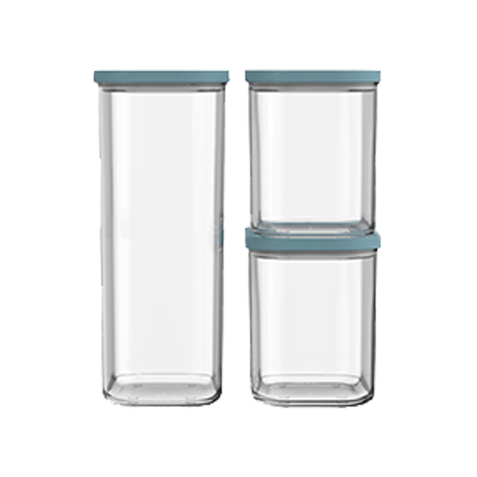 VORRATSDOSEN Modula Nordic Green 3er Set - Türkis, Kunststoff (14.8/22.8/18.5cm) - Mepal
