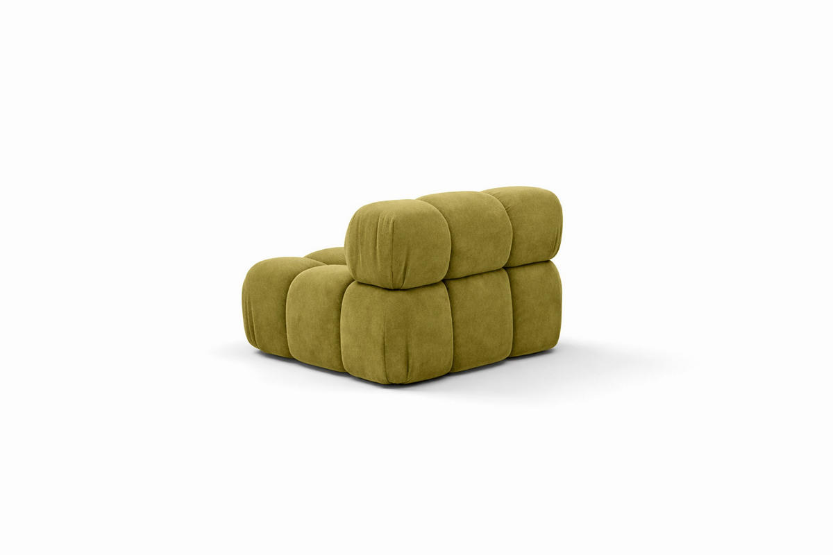 MODUL Mittig, Für Modulares System, Stoff Salvador, Olive, Selia - Olivgrün, Holz (95/70/95cm) - Kaiser Möbel