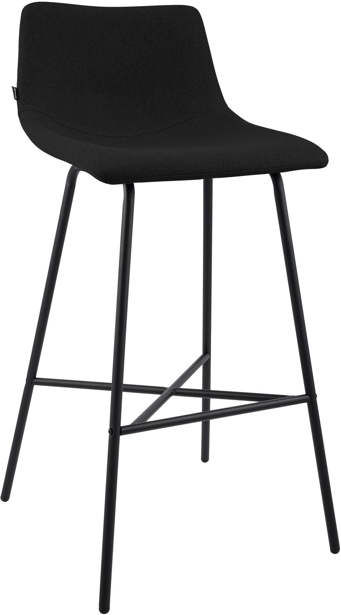 furnicato Barhocker Schwarz 44x98x49 cm