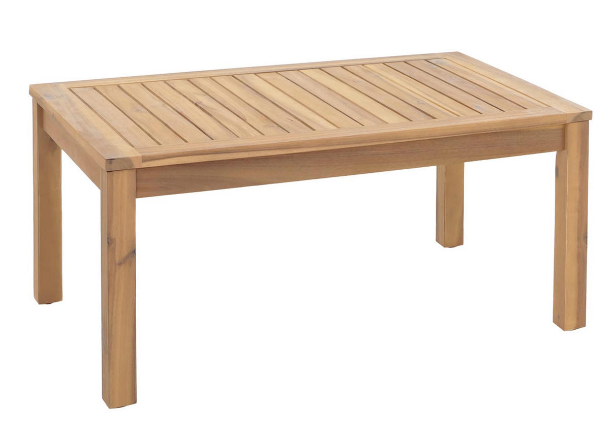 GARTEN-GARNITUR HxBxT 82x122x64cm Holz Akazie Stoff/Textil (180g/m²) Kissen Grau - Grau, Holz - PROREGAL