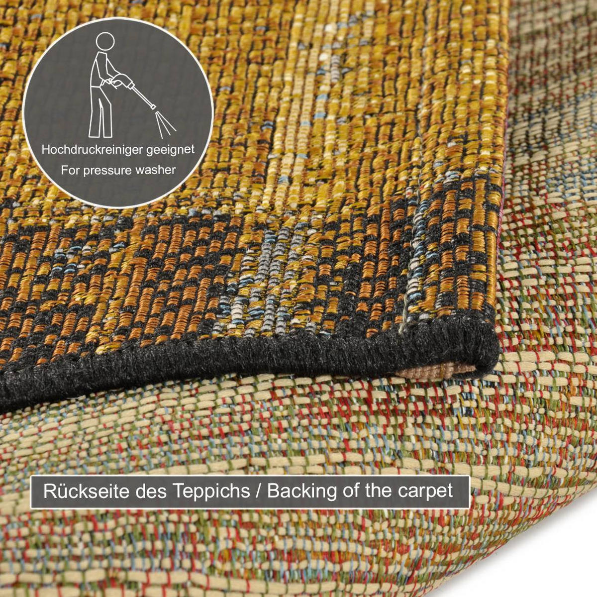 OUTDOORTEPPICH Aurora 60x100 cm - Goldfarben, Textil (60/100cm) - Gino Falcone
