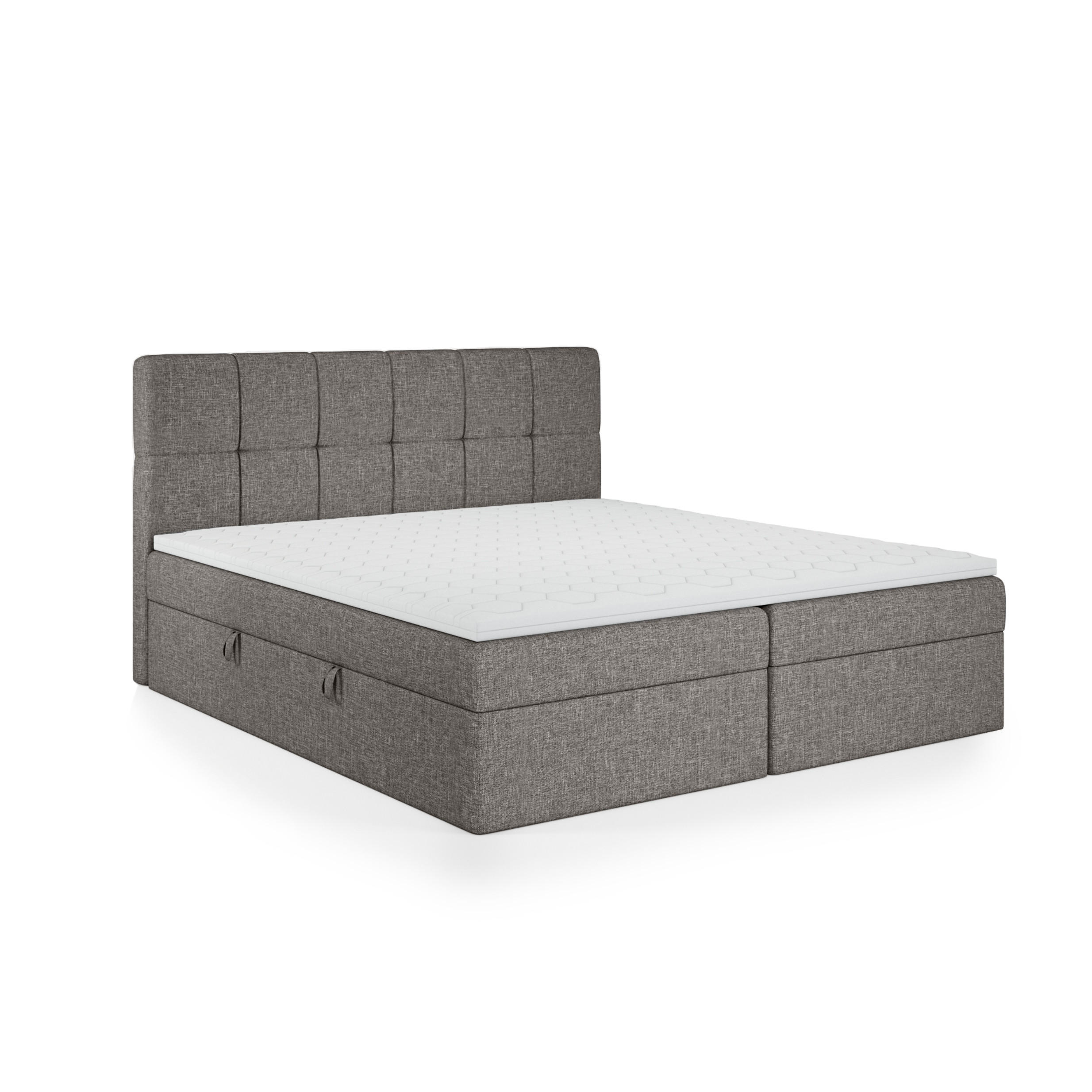 BOXBETT Mokpo 160x200 cm, Grau - Grau, Textil (160/200cm) - Fedve