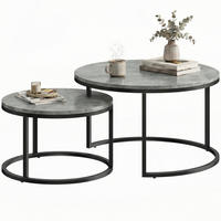 BEISTELLTISCH Grau 2 Stück - Grau, Metall (78.5/78.5/46.5cm) - GiPP