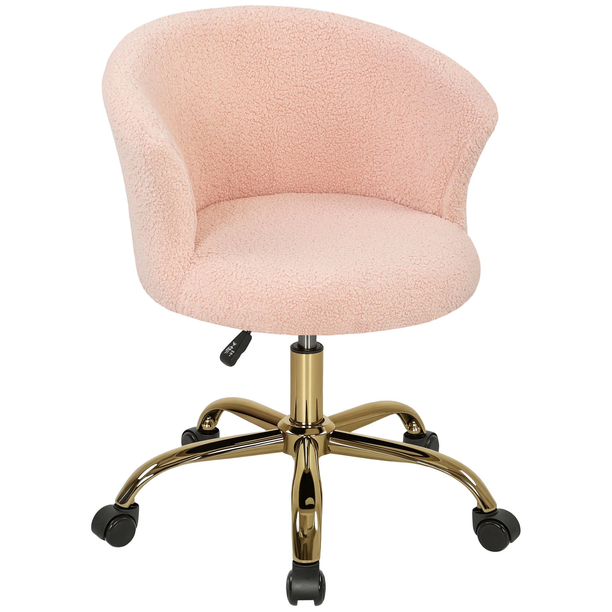 DREHSTUHL DE-11767 höhenverstellbar 360° drehbar Rosa - Pink, Textil (56/76/58cm) - ComfortXL