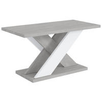 KAFFEETISCH 110x70x60 cm - Betonoptik K350 / Weiß - AOX - Weiß, Holzwerkstoff (110/70/60cm) - ALTDECOR