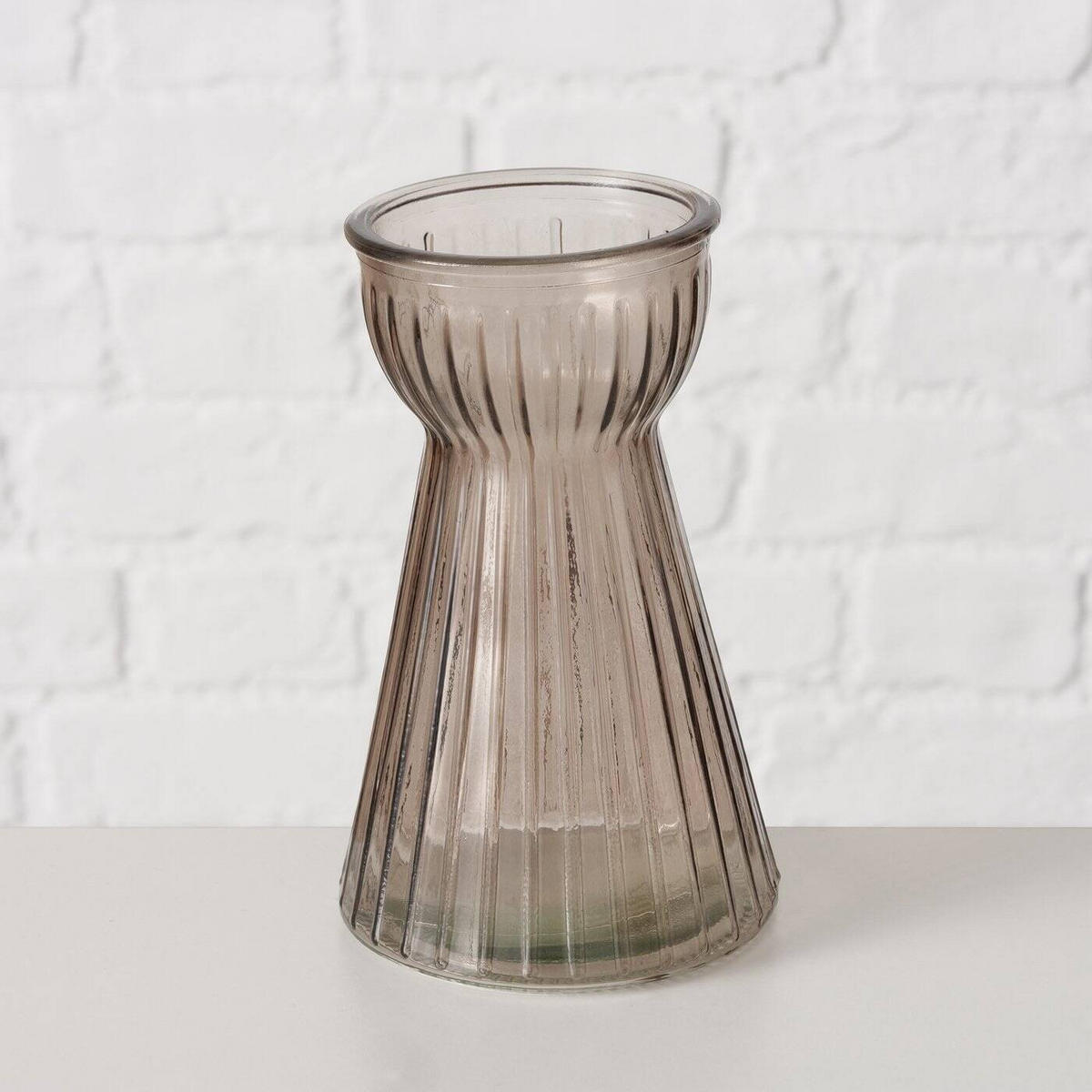VASE Hyacintha 15 cm - Braun, Glas (15cm) - Boltze Home