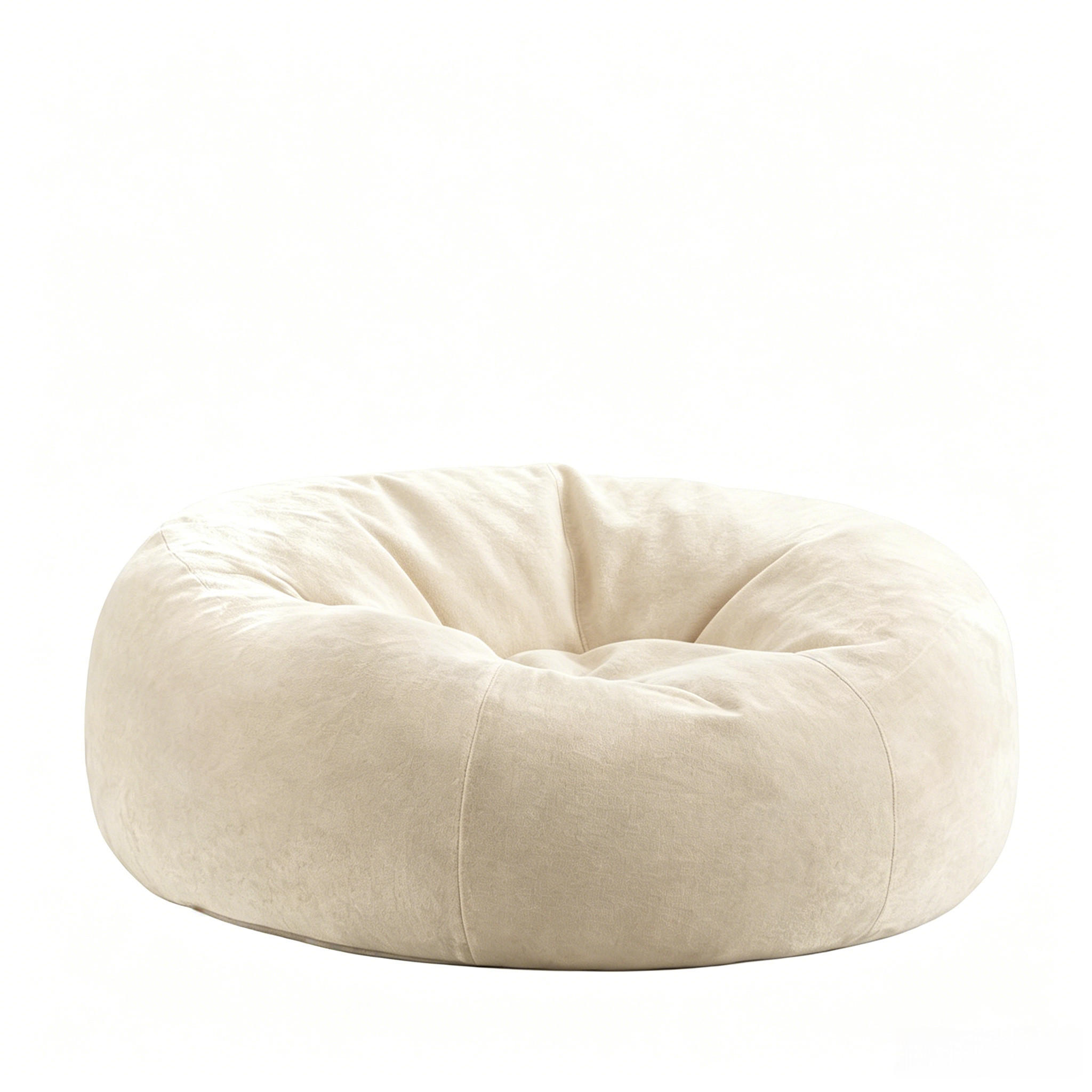 SITZSACK 130x120x60cm Bequemer Lesesessel für Erwachsene - Beige, Textil (120/28/130cm) - Raelunyi