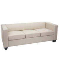 3ER SOFA Beige - Beige/Creme, Textil (191/70/75cm) - MCW