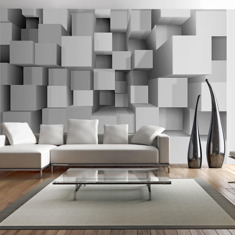 VLIESTAPETE Grau 350/245 cm - Grau, Textil (350/1cm) - KUNSTLOFT