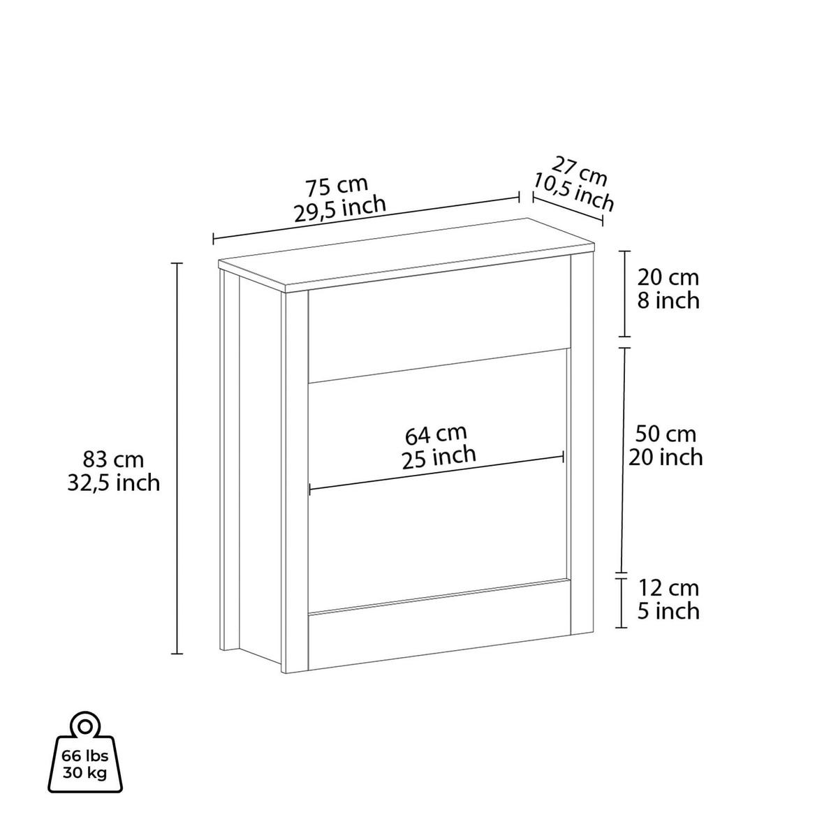 ELEKTROKAMIN Dunkelgrau 27/75/83 cm - Grau, Holzwerkstoff (75/83/27cm) - Mobili Rebecca