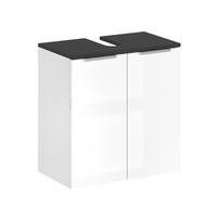 WASCHBECKENUNTERSCHRANK Otis Weiß Hochglanz 58 x 60 cm - Weiß Hochglanz, Holzwerkstoff (58/60/33cm) - Vicco