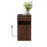 NACHTTISCH Nussbaumfarben 33/40/62 cm - Braun, Holz (33/61.5/40cm) - PANGIVO