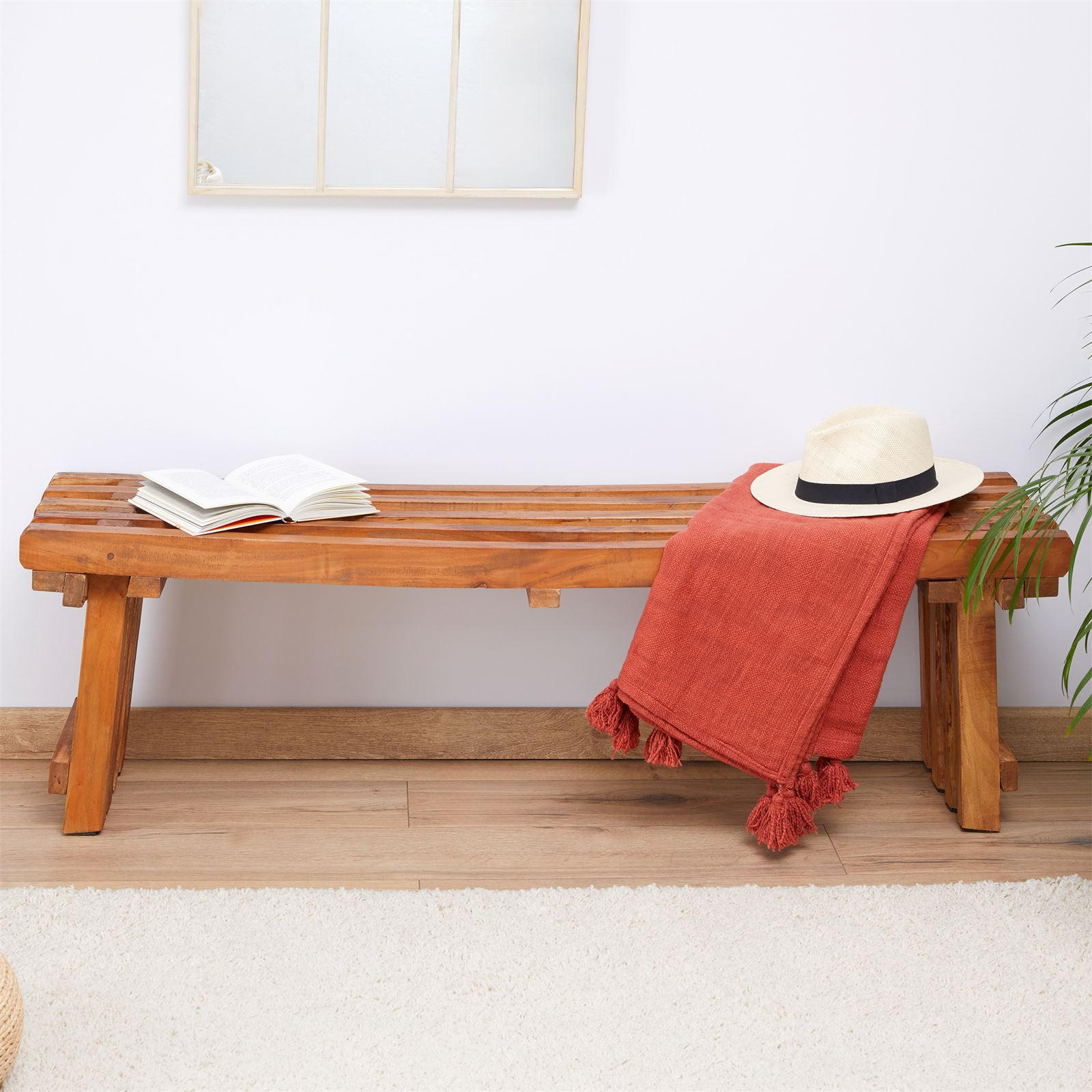 SITZBANK BAVELLA - Naturfarben, Holz (150/46/36cm) - IDIMEX