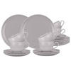 KAFFEESERVICE Amina Silbergrau 18er Set - Grau, Keramik (1/1/1cm) - Seltmann Weiden