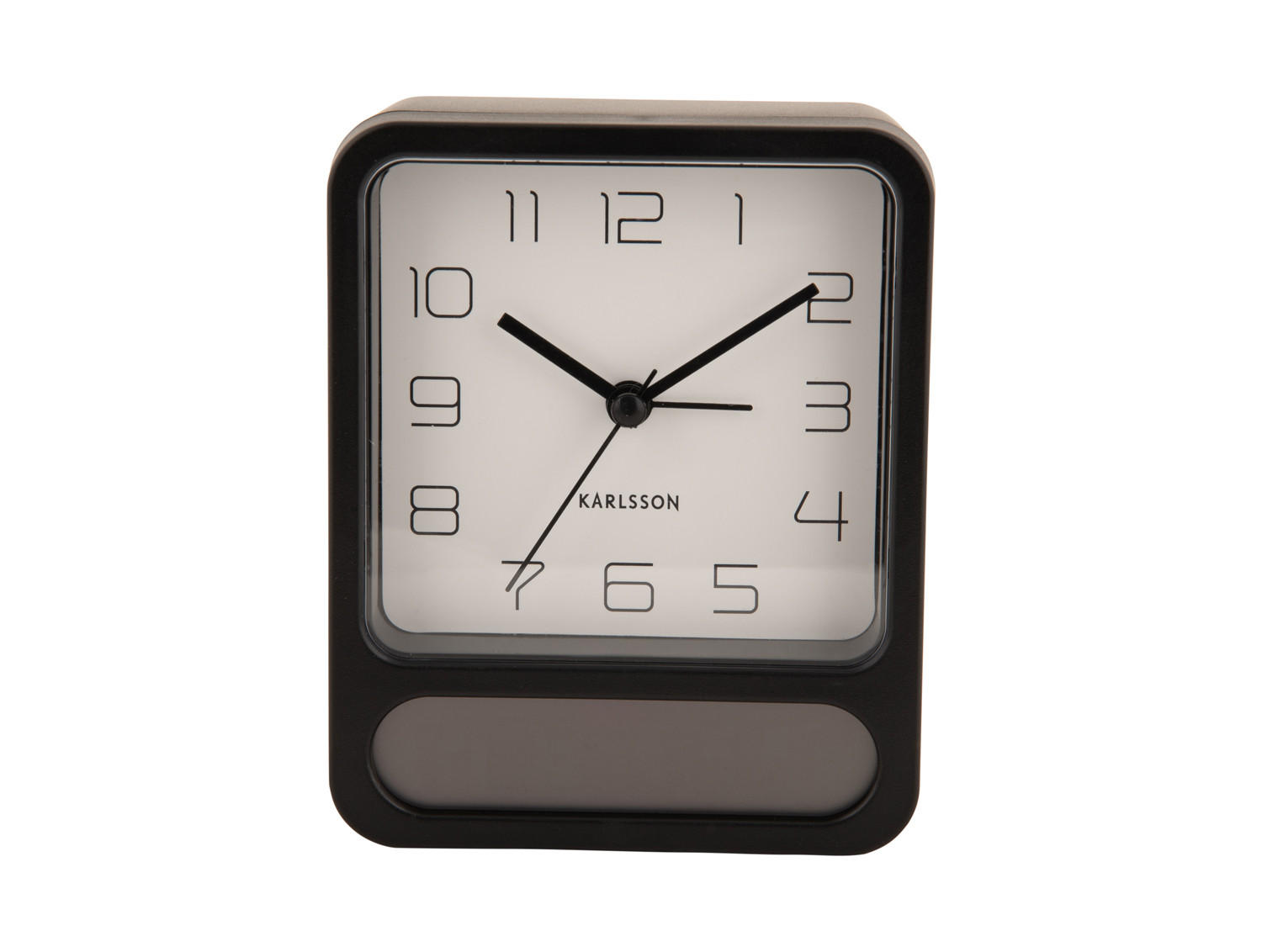 WECKER Duo 9.7/9.7/12 cm - Schwarz, Kunststoff (9.7/12/9.7cm) - Karlsson