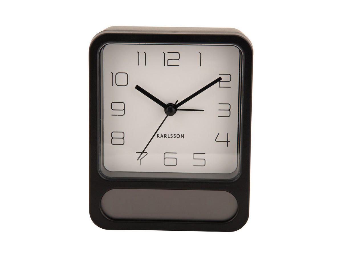 WECKER Duo 9.7/9.7/12 cm - Schwarz, Kunststoff (9.7/12/9.7cm) - Karlsson