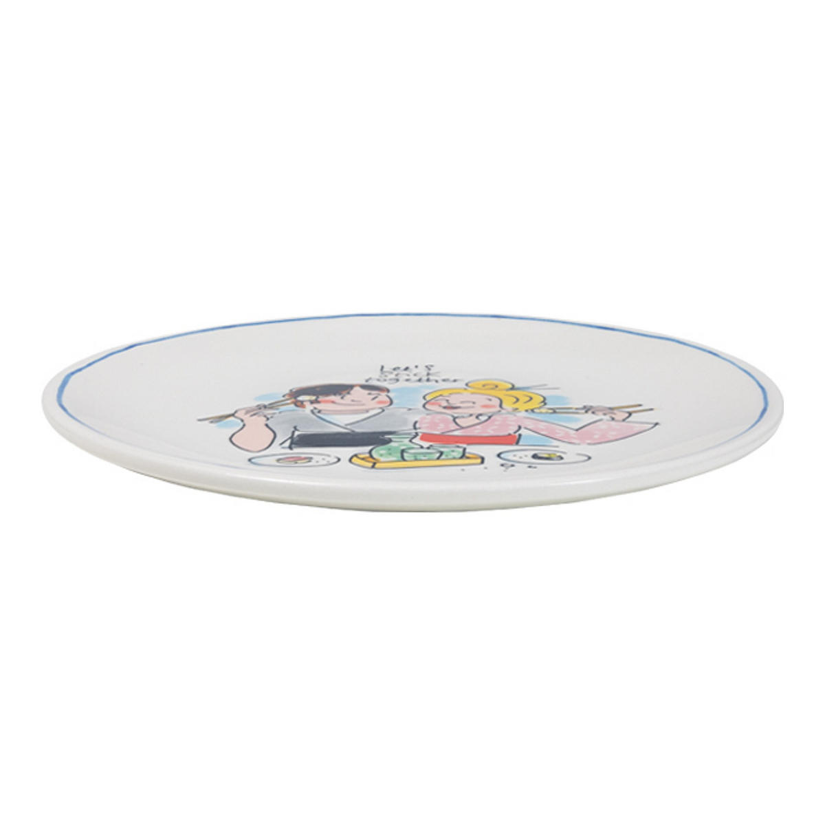 TELLER Zusammenhalten in Bunt - 18cm - Multicolor, Keramik (18/18/2cm) - Blond Amsterdam