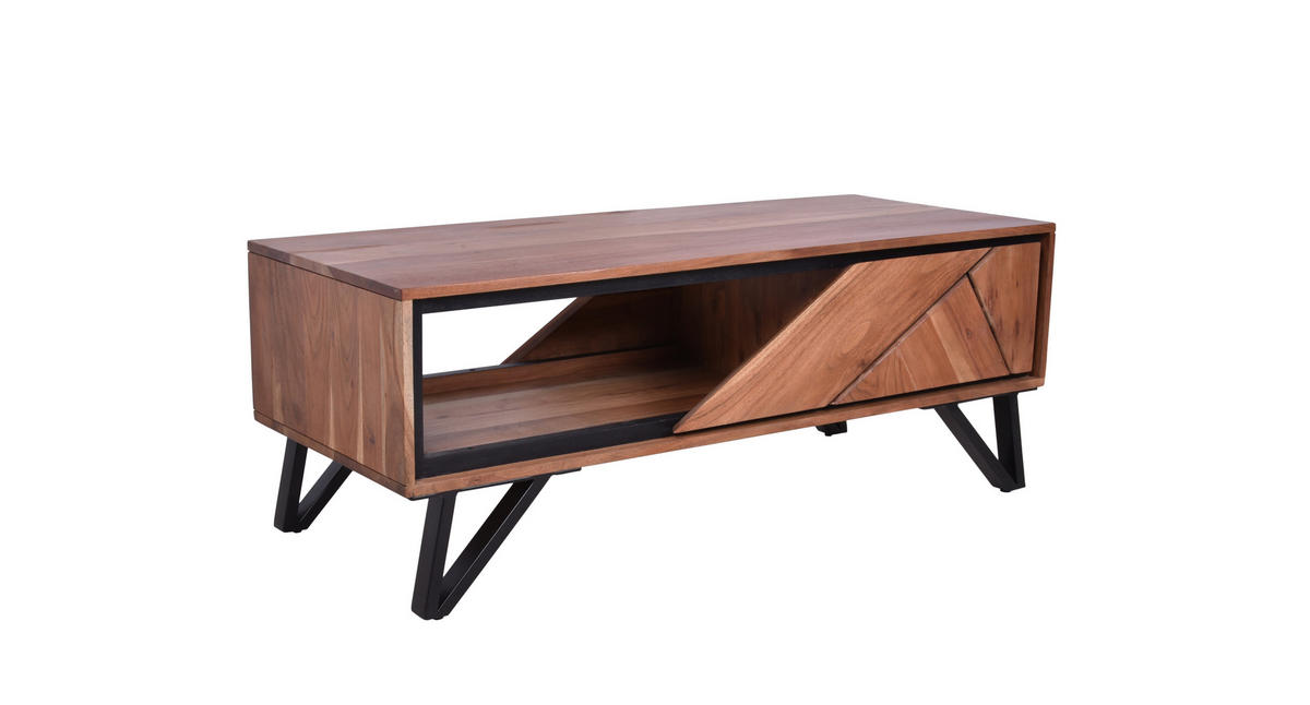COUCHTISCH Ebba Akazienbraun 46x50x120cm - Akaziefarben, Holz (120/50/46cm) - DELUKE
