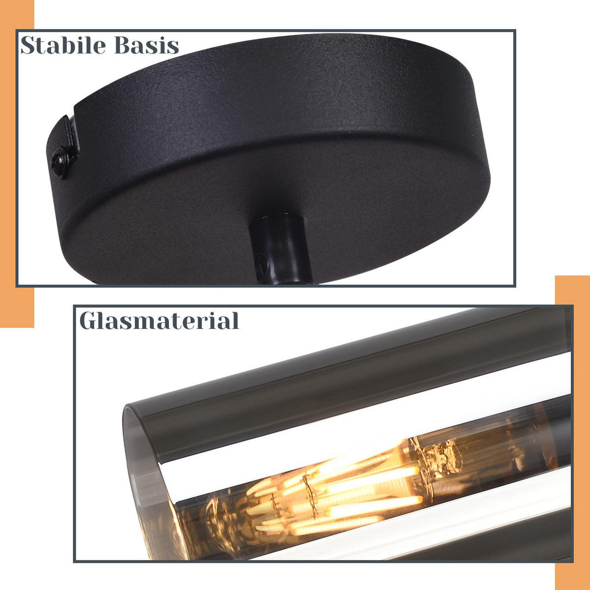 HÄNGELEUCHTE Elmar 1-flammig 10/10/150 cm - Schwarz, Metall (10/10/150cm) - Nettlife