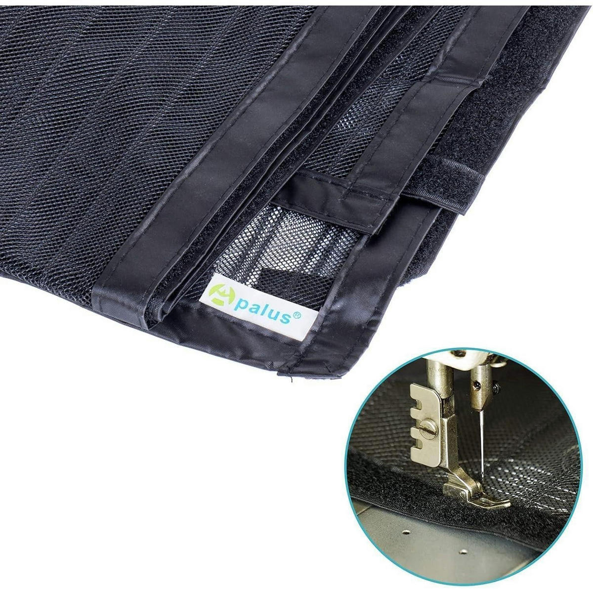 FLIEGENGITTER Tür Magnet-Insektenschutz für Balkon und Kellertür, schwarz - Schwarz, Textil (120/220/1cm)