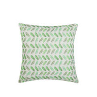 DEKOKISSEN Grün 45/45 cm Prunus - Grün, Textil (45/45cm) - Beliani
