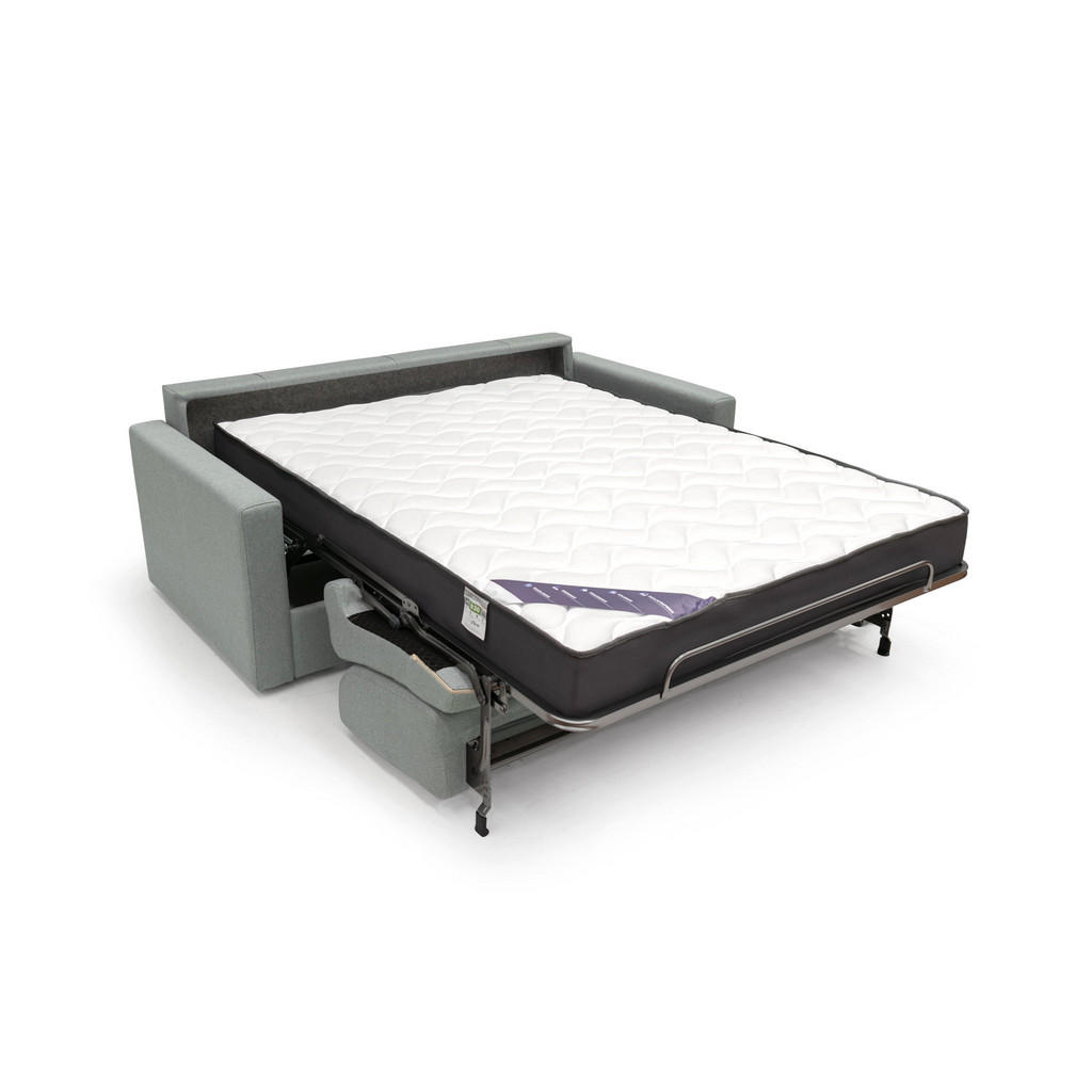 Thumbnail - Divani.store Schlafsofa, Grau, Textil, 166x90x96 cm, Wohnzimmer, Sofas & Couches, Schlafsofas
