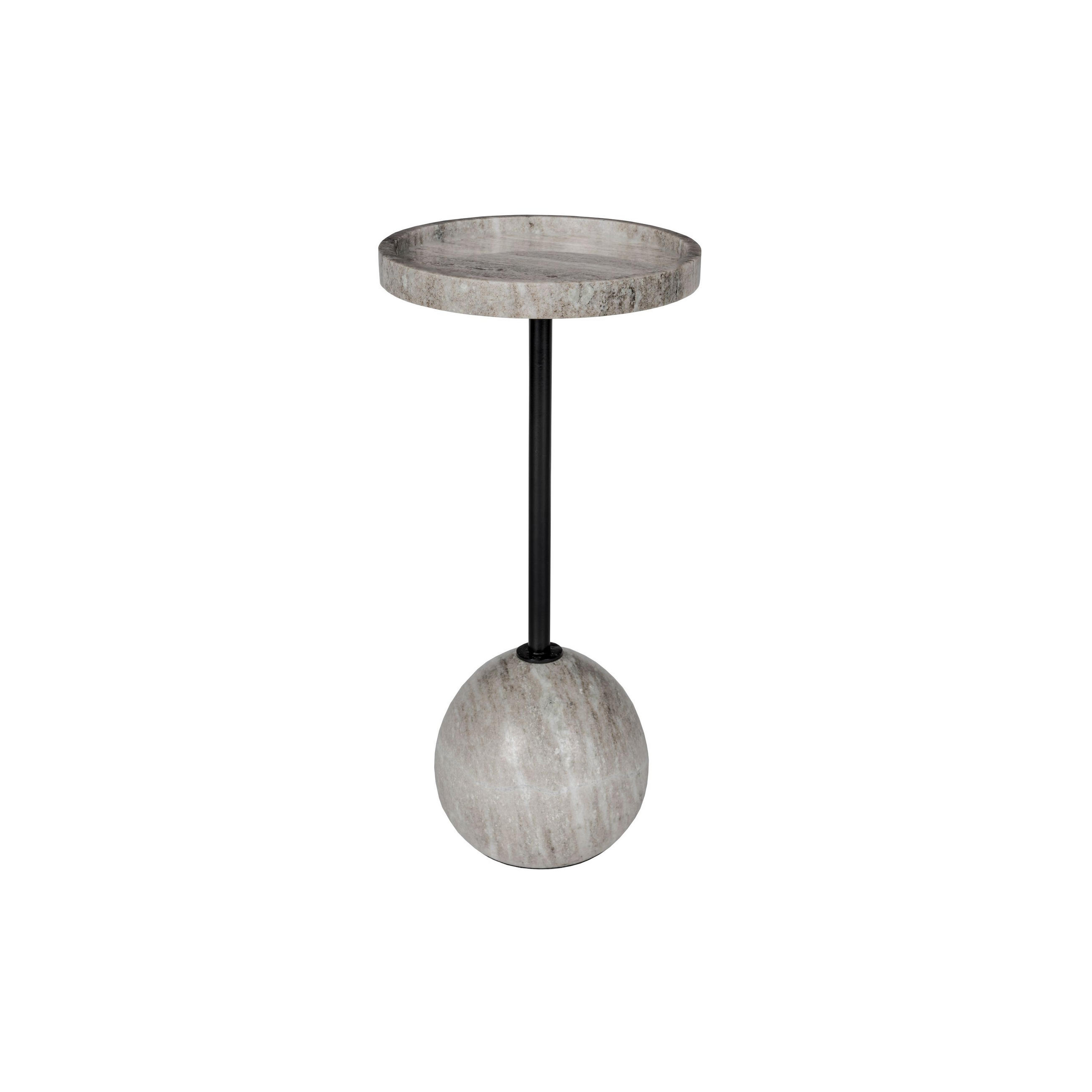 BEISTELLTISCH Cocktail Rund 25 cm - Grau, Stein (25/25/52cm) - Zuiver
