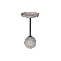 BEISTELLTISCH Cocktail Rund 25 cm - Grau, Stein (25/25/52cm) - Zuiver