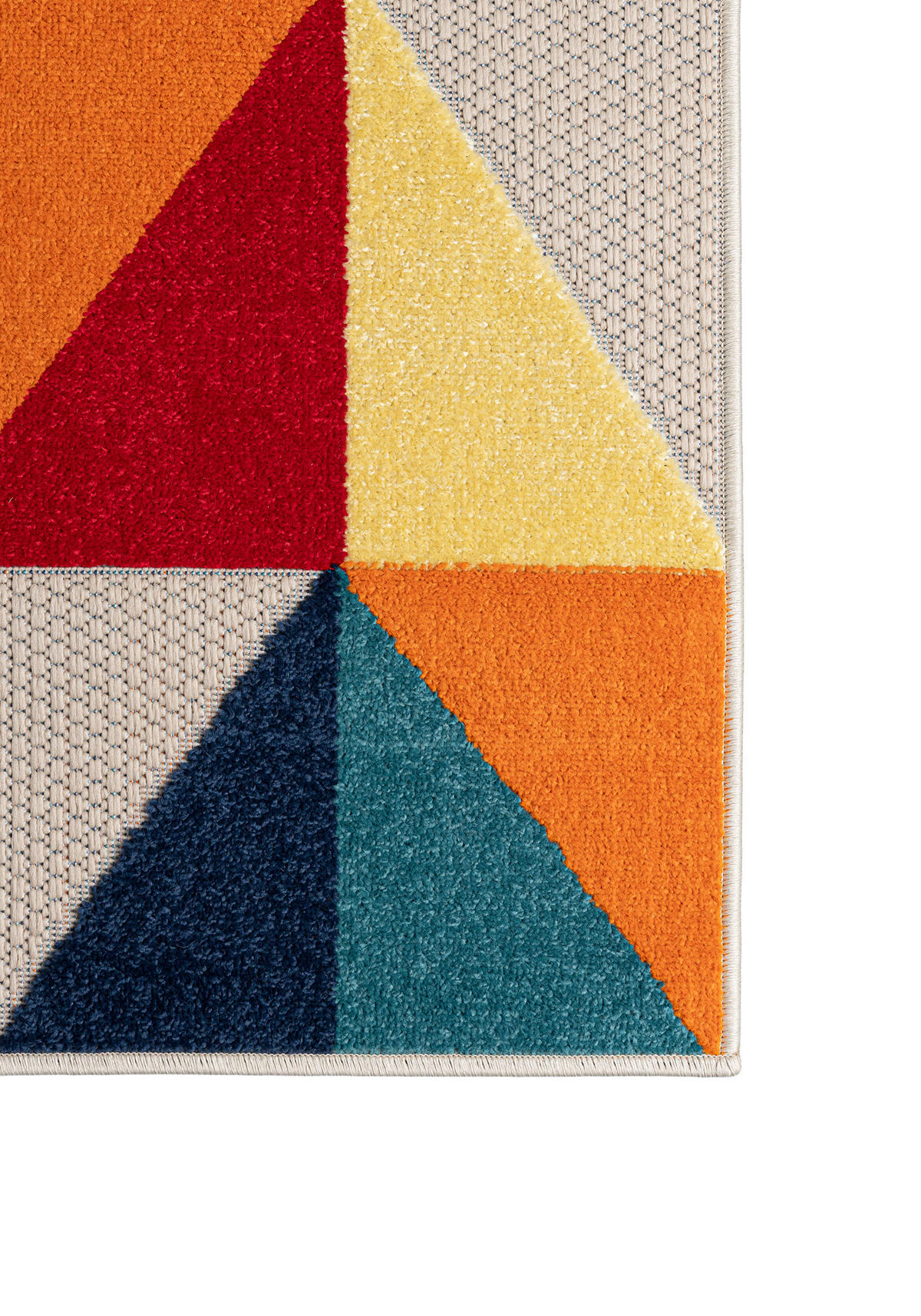 TEPPICH Outdoor Bunte Geometrisch Kurzflor Rechteckig - 120x170 cm - Dunkelblau, Textil (120/170cm) - Mazovia