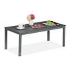 GARTENTISCH - Grau, Kunststoff/Metall (48/98/39cm) - Relaxdays