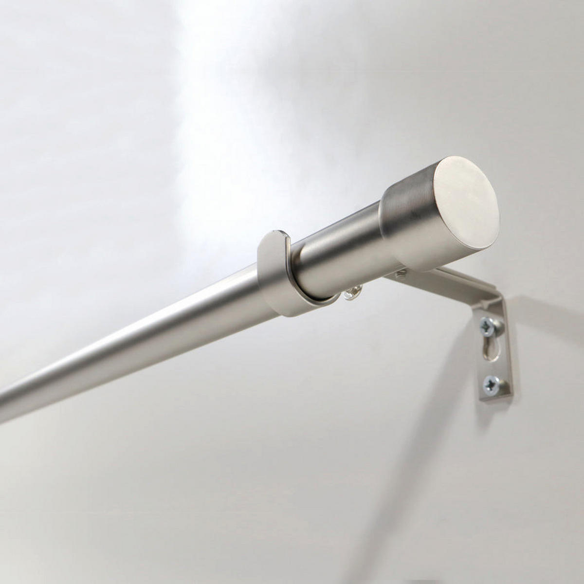 GARDINENSTANGE ausziehbar 160-310cm 1-Lauf Flexa - Silberfarben, Metall (160cm) - Deco-Raum