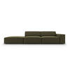 SOFA Jodie aus Samt grün 3 Sitzplätze - Grün, Textil (262/70/102cm) - Micadoni