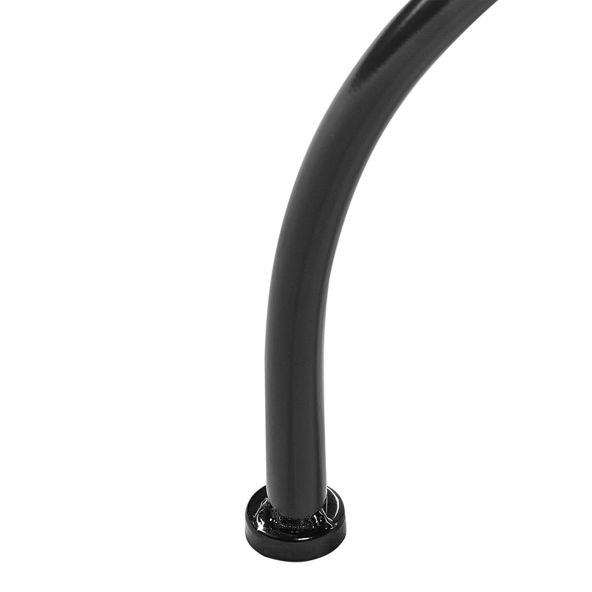 GARTENTISCH Schwarz Casario - Goldfarben/Schwarz, Metall (60/60/74cm) - Beliani