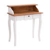 SEKRETÄR Napoleon Mahagoni Massivholz, mit Schublade 06 weiß-landhaus - Weiß, Holz (40/80/92cm) - DESIGN DELIGHTS