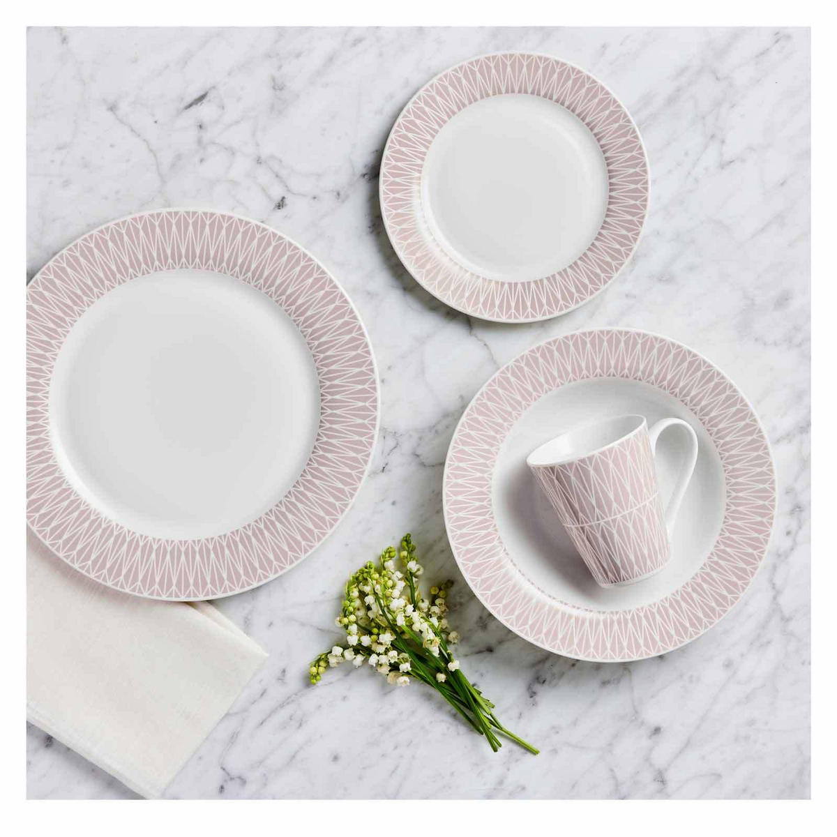 DINNER-SET Zenith beige 16er Set - Beige, Keramik (16/28/39cm) - Maxwell & Williams